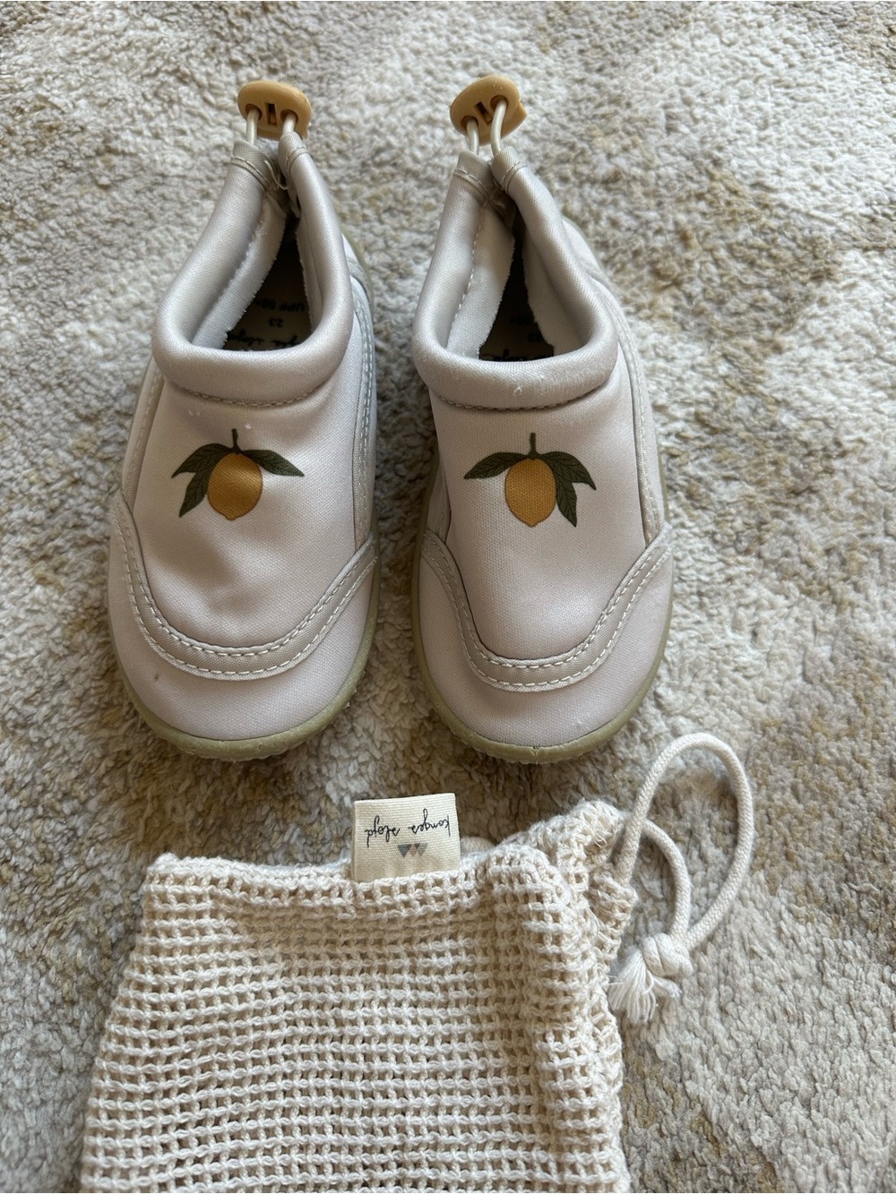 Konges Slojd Kids water Slip-On Shoes with Lemon Motif
